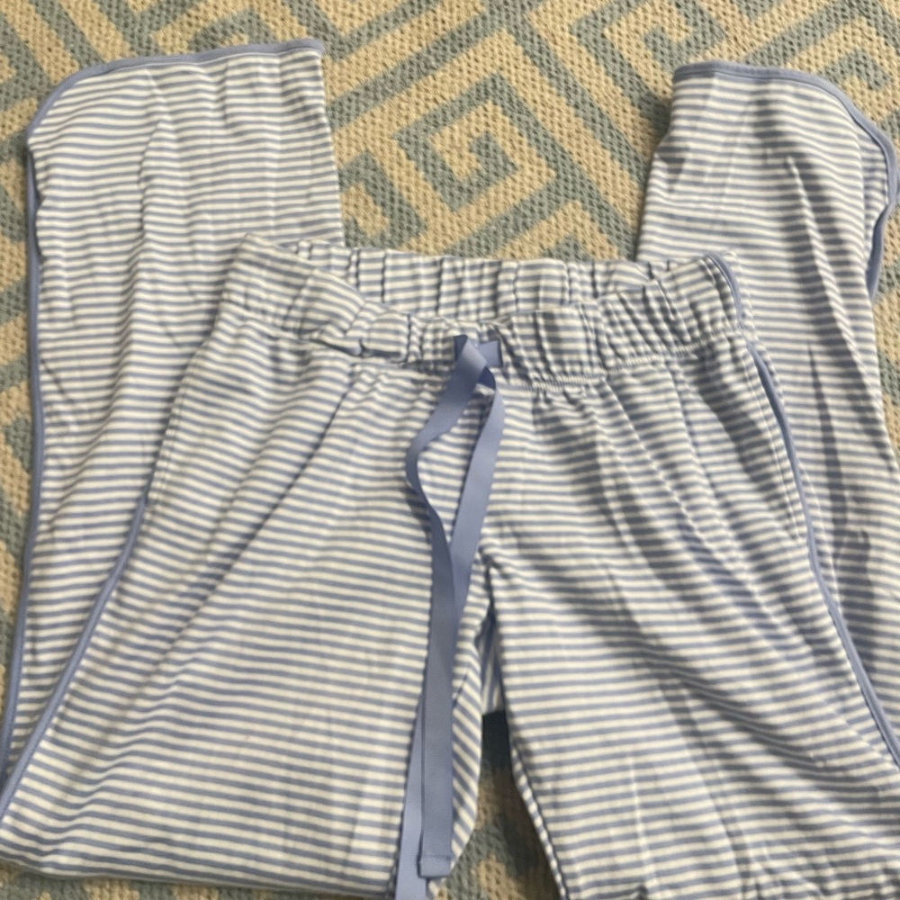 Lake Striped Blue Pajama Pants
